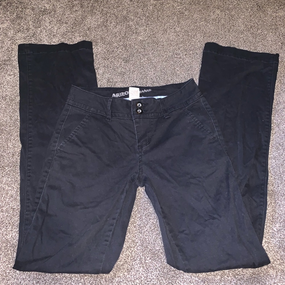 black khaki Arizona Jeans bootcut